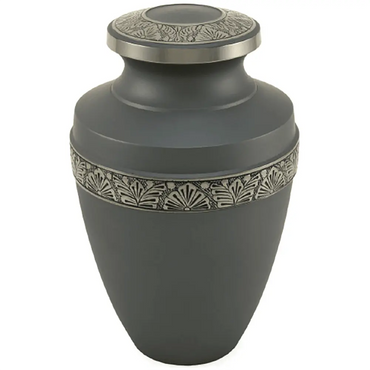 Grecian Adult Rustic Pewter Brass Urn - funeral.com