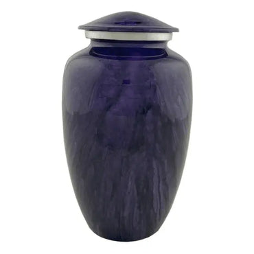 Pantera Adult Purple Marble Brass Urn - funeral.com