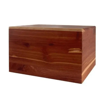 Simple Adult Cedar Wood Urn - funeral.com