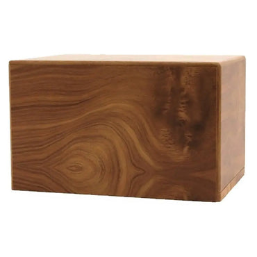 Simple Adult Natural Stain MDF Urn - funeral.com