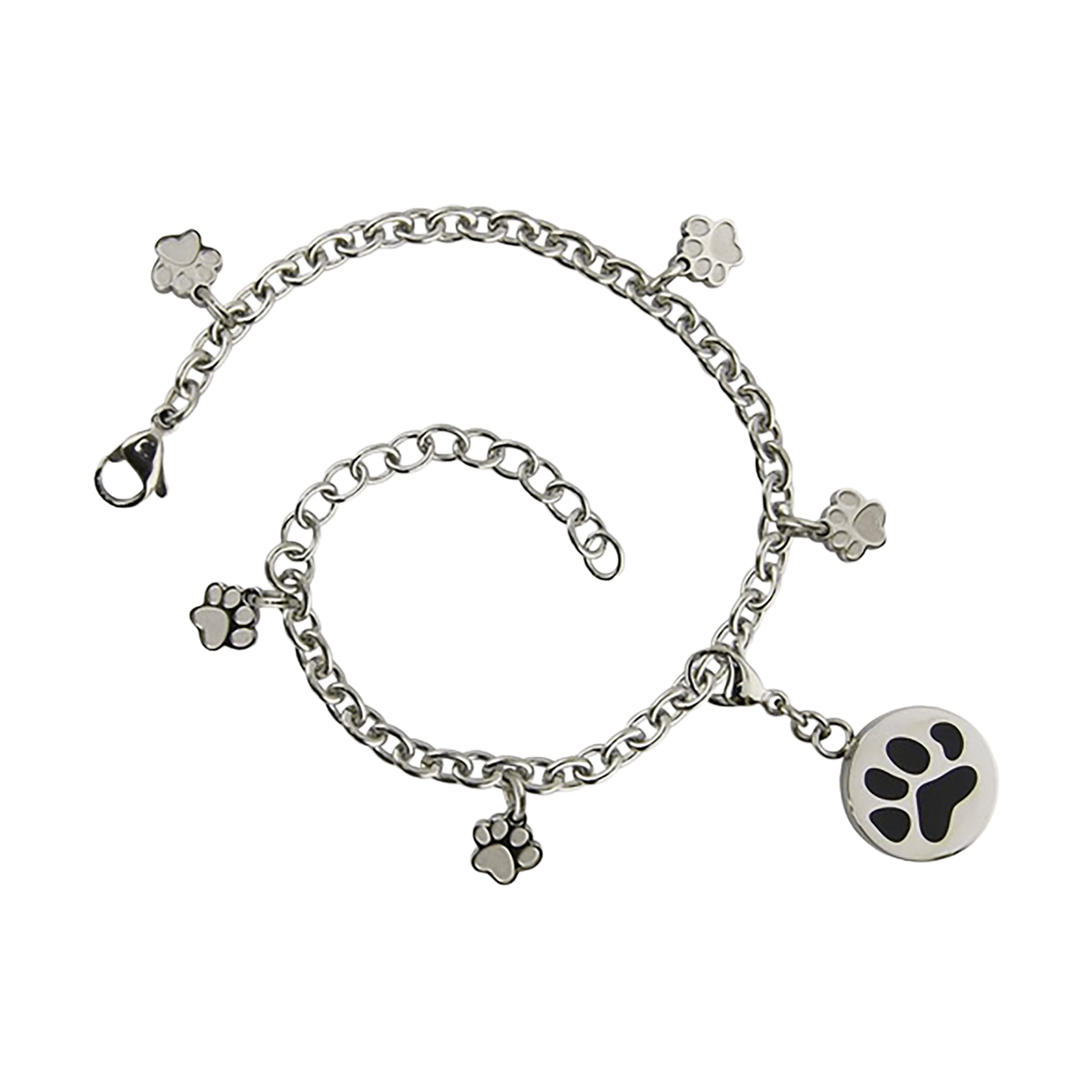Pet Cremation Bracelet with Paw Print Charm | Memorial | Funeral.com, Inc.