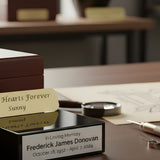 Engraved Urn Nameplates and Plaques: Wording Ideas, Materials, and How to Order the Right Fit - Funeral.com, Inc.