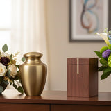 Flowers for Urn Displays: Arrangements That Complement Brass vs. Wood Urns - Funeral.com, Inc.