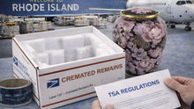 Flying or Shipping Ashes From Rhode Island (2026): TSA Rules, USPS Shipping & Major Airports - Funeral.com, Inc.