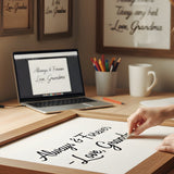 Framed Handwriting With Vinyl Decals: How to Turn a Loved One’s Note Into Wall Art - Funeral.com, Inc.