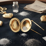 Gold Cremation Lockets: How Ash Necklaces Work, How to Fill Them, and What to Look For - Funeral.com, Inc.