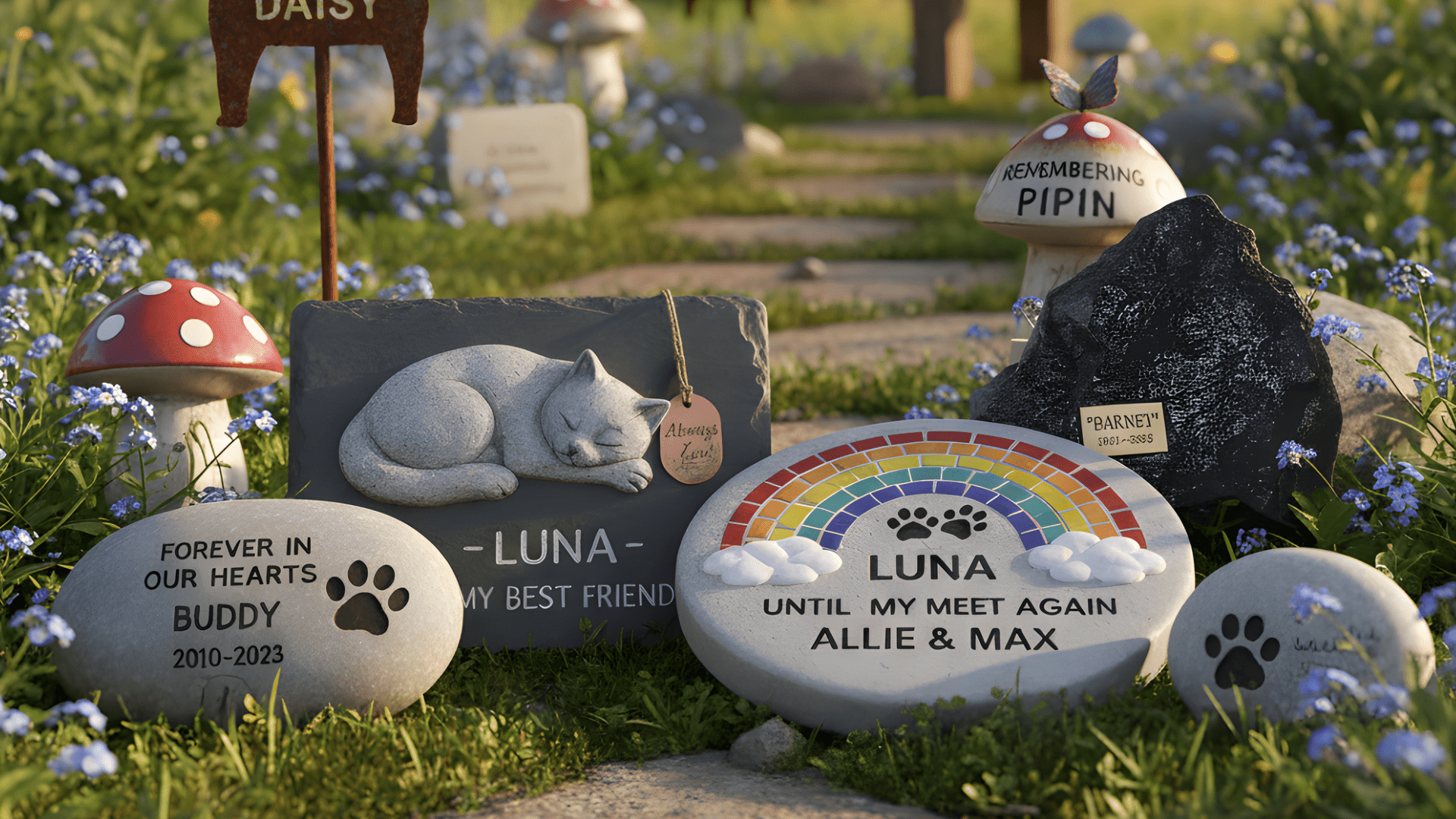 Pet Memorial Stones and Garden Markers: Engraving Ideas and Placement ...