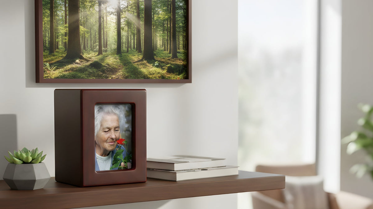 Photo Frame Urns: Discreet Ash Storage Behind a Favorite Picture (Capa ...