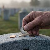 Understanding Coins on Military Graves