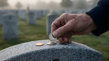 Understanding Coins on Military Graves