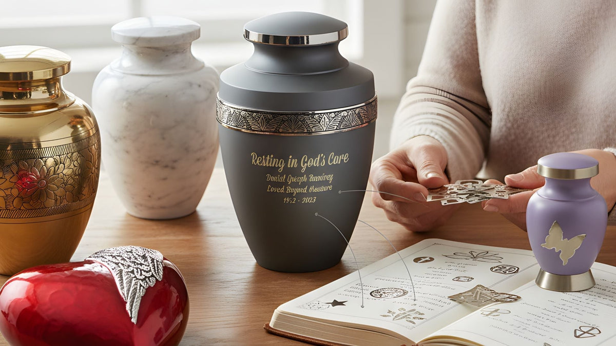 Urn Writing Examples Urn Inscription Ideas: Names, Dates, Phrases, and Symbols Explained ...