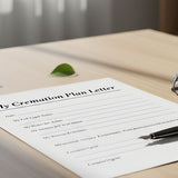 What to Put in a Cremation Plan Letter: A Fill-in-the-Blank Template - Funeral.com, Inc.