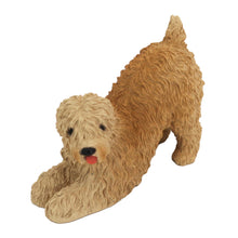 Wooden Pet Urn with Soft Coated Wheaten Terrier Figurine & 4x6 Inches Photo Holder