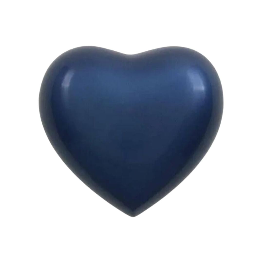 Amorette Sky Blue Heart Pet Urn