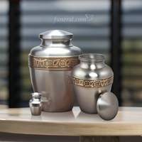 Anapiel Pewter Extra Large Pet Urn Set