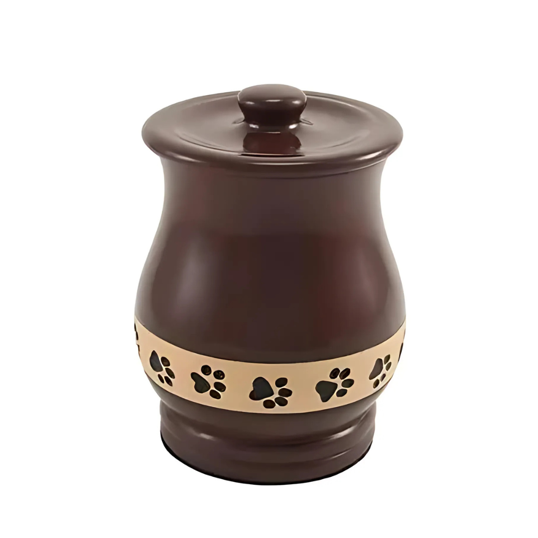 Angelo Brown Pawprint Medium Pet Urn High-Resolution Image