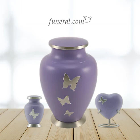 Aria Butterfly Violet Brass Keepsake Set