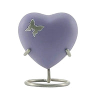 Aria Butterfly Violet Brass Heart Keepsake