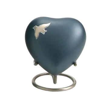 Aria Doves in Flight Brass Heart Keepsake