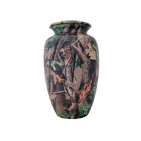 Arid Dunes Adult Army Green Aluminum Urn