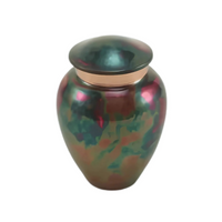 Avalon Raku Iridescent Autumn Brass Keepsake High Resolution Image