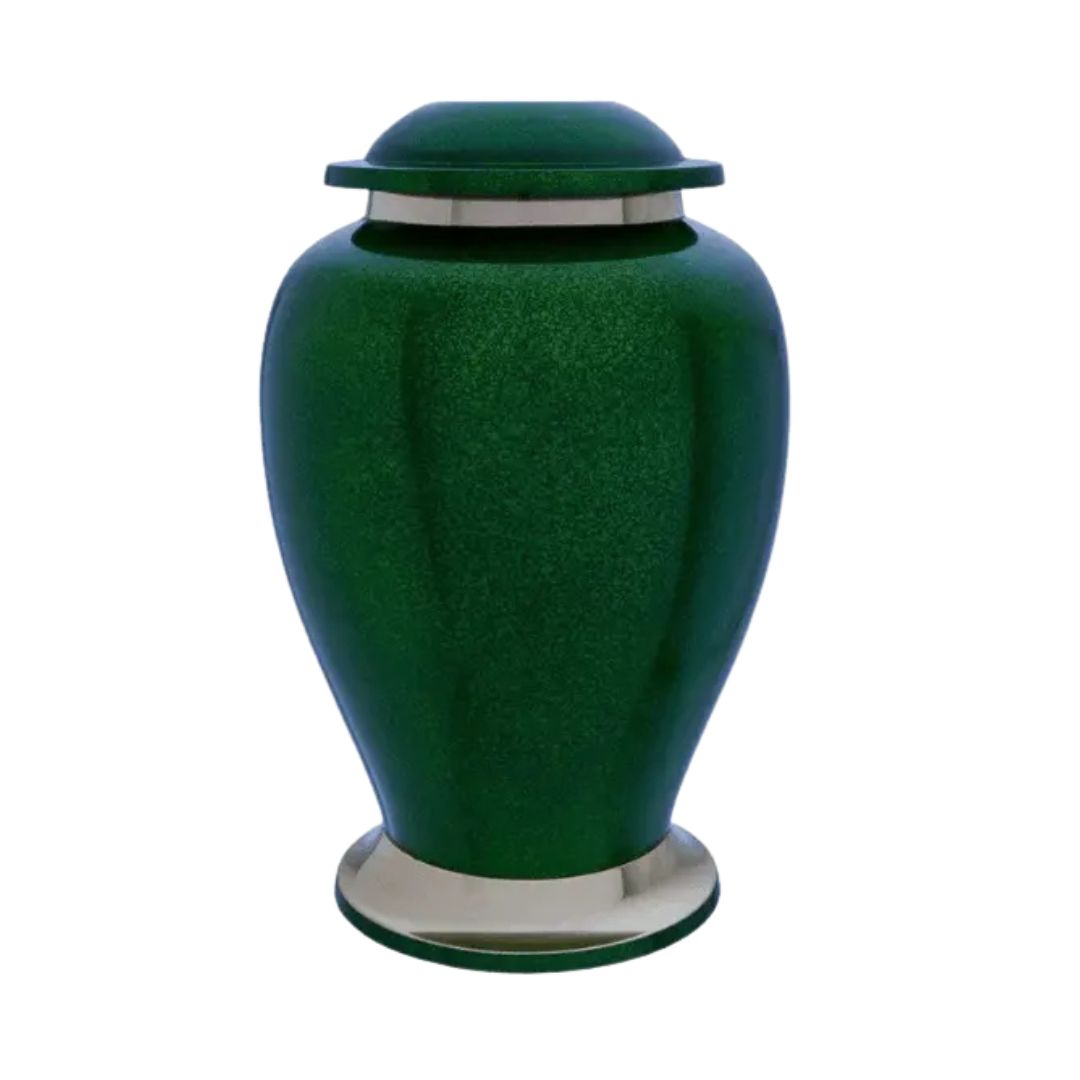 Cardinal Adult Green Brass Urn