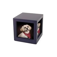 Cherish Today Violet Photo Cube Medium Pet Urn