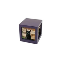 Cherish Today Violet Photo Cube Small Pet Urn