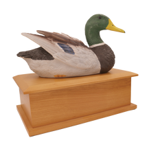 Male Wild Mallard Duck Decoy Figurine Large Pet Urn