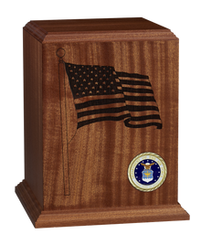 Patriot Wooden Cremation Urn