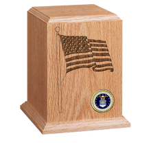 Patriot Wooden Cremation Urn