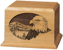 Eagle Wooden Cremation Urn