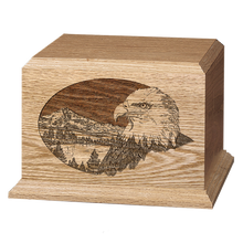 Eagle Wooden Cremation Urn