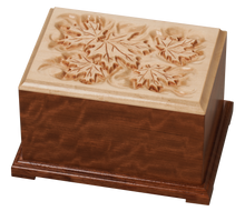 Autumn Leaves Wooden Cremation Urn