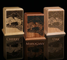 Fisherman's Paradise Wooden Cremation Urn