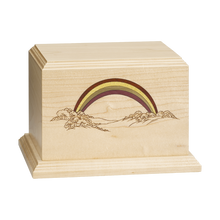 Dimensional Youth Rainbow Wooden Cremation Urn