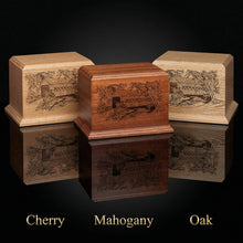 Covered Bridge Wooden Cremation Urn