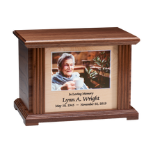 Renaissance Custom Photo Print Wooden Cremation Urn