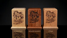 White-Tailed Deer Wooden Cremation Urn