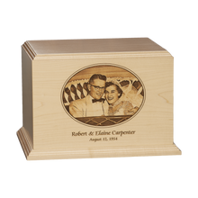 Premier Adult Wooden Companion Custom Photo Cremation Urn