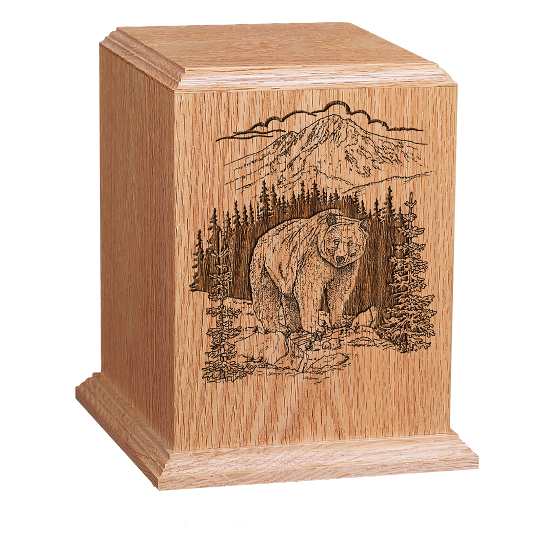 Urna De Cremación De Madera Freedom Cherry – Hecha A Mano En EE. UU. Para Veteranos Militares