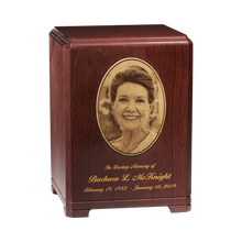 Clarkston Custom Photo Inlay Wooden Cremation Urn