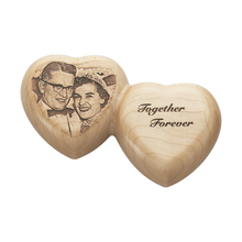 HeartFelt Keepsake Wooden Companion Custom Photo Cremation Urn