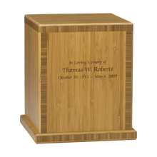 Caramelized Bamboo Cremation Urn