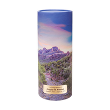 Saguaro Trail Scattering Tube Cremation Urn with Brass Engraving Plate