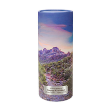 Saguaro Trail Scattering Tube Cremation Urn with Silver Engraving Plate