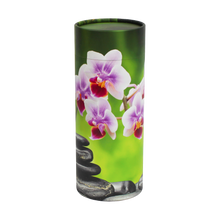Orchid Scattering Tube Cremation Urn with Brass Engraving Plate