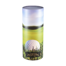 19th Hole Scattering Tube Cremation Urn with Black Engraving Plate