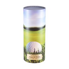 19th Hole Scattering Tube Cremation Urn with Brass Engraving Plate