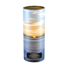 Nature’s Sunset Scattering Tube Cremation Urn with Black Engraving Plate